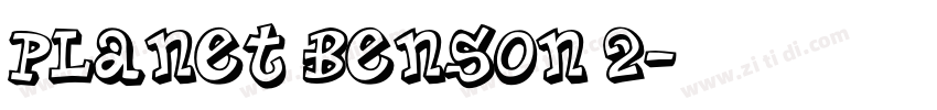 Planet Benson 2字体转换
